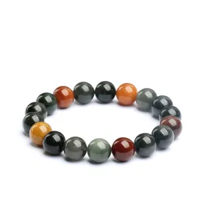 Natural Colorful Rabbit Hair Quartz Round Bead Bracelet Natural Colorful Rabbit Hair Quartz Round Bead Bracelet