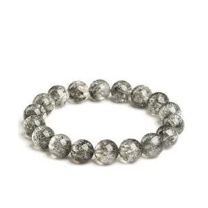 Natural White Crystal Silver Flash Super Seven Bracelet Natural White Crystal Silver Flash Super Seven Bracelet